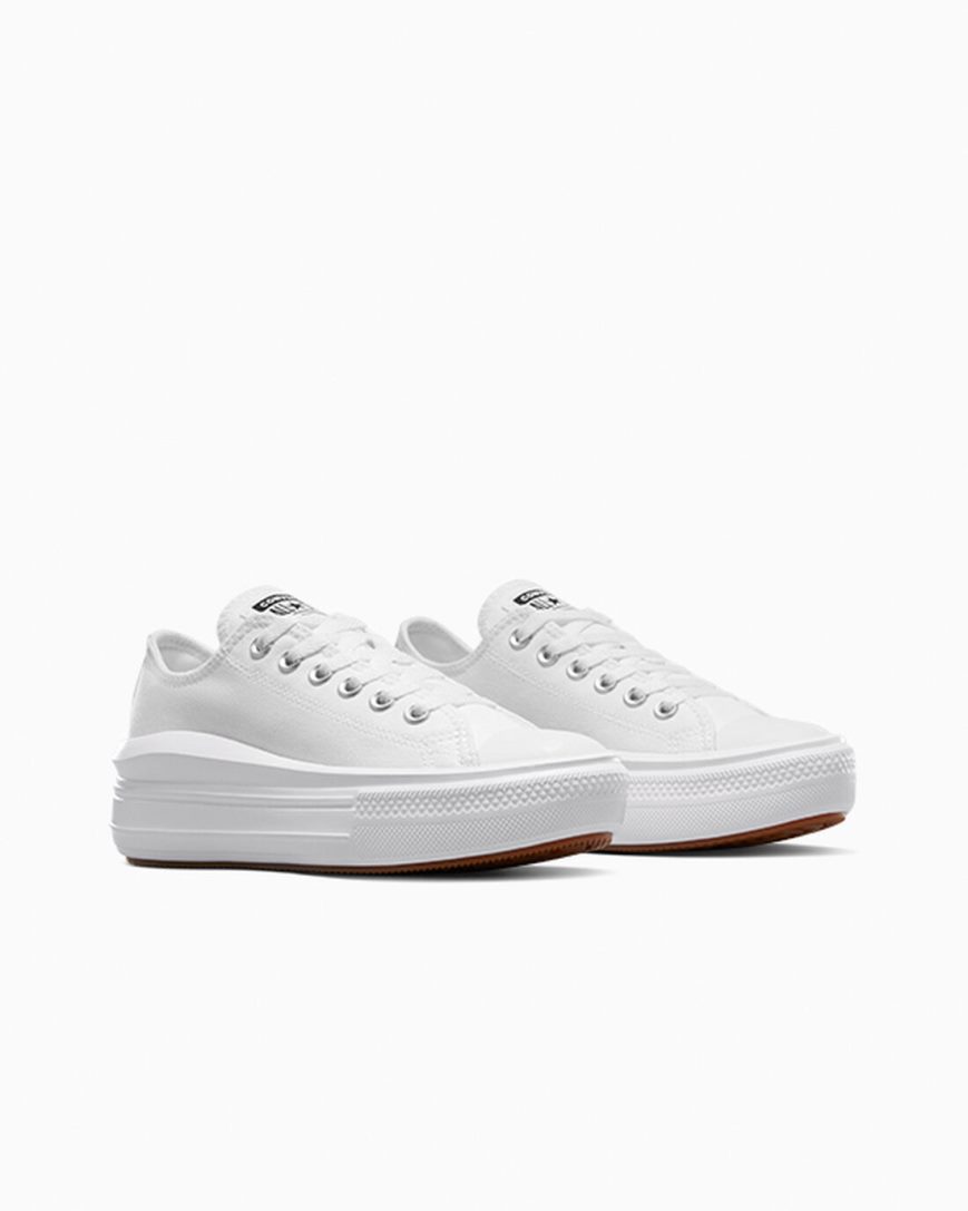 Women's Converse Chuck Taylor All Star Move Low Top Platform Shoes White | AU 06185M